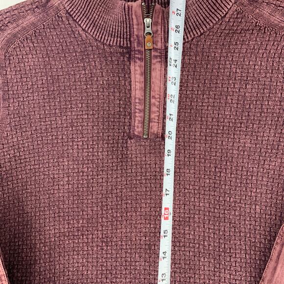 Tommy Bahama Sunbreak Half-Zip Sweater Chestnut Size XXL Big & Tall - Picture 3 of 15